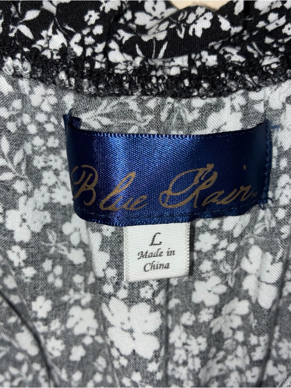Blue Rain Black & White Floral Tie-Strap Jumpsuit - Picture 2 of 7
